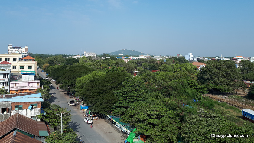 Mandalay Hill, palace, railway tracks